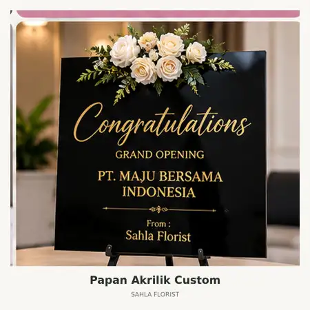 Papan Bunga Akrilik Jayapura